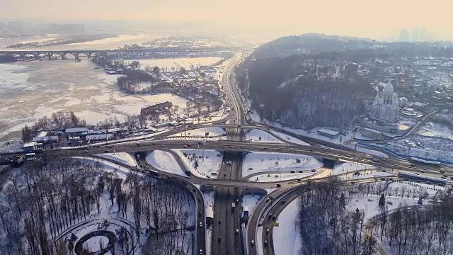 详情图-基辅涡轮公路交汇处鸟瞰图。