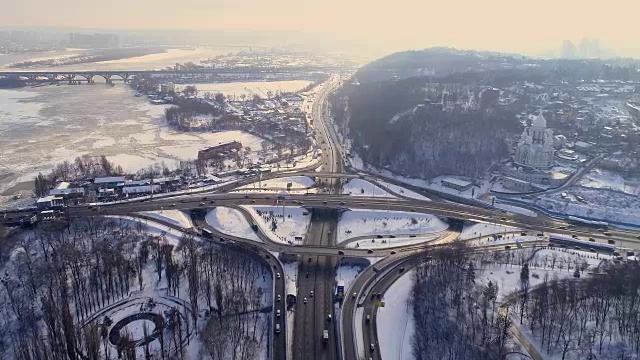 详情图-基辅涡轮公路交汇处鸟瞰图。