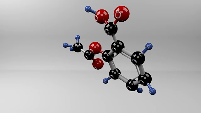 阿司匹林分子。