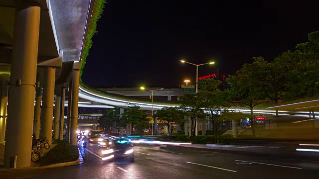 晴天广州著名的广州塔下江桥全景4k时间流逝中国