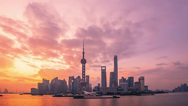 上海天际线日出