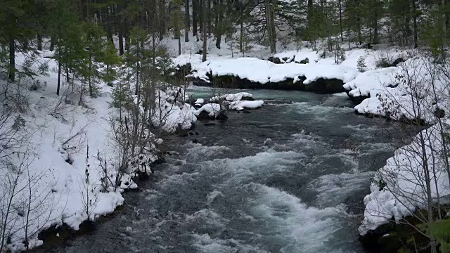 流氓河本德汹涌的水流俄勒冈州