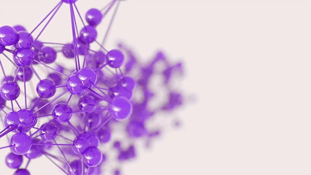 抽象的分子结构。