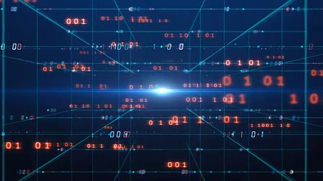 数字代码编号抽象背景4k循环镜头