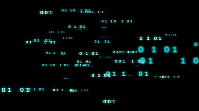 数字代码编号抽象背景4k循环镜头