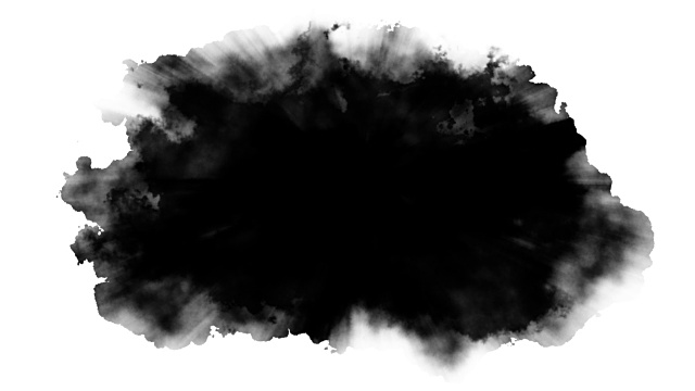 黑色墨水的地方