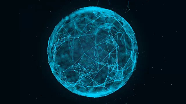 以神经丛的形式呈现的球体、球体和空间。丛幻想抽象技术。