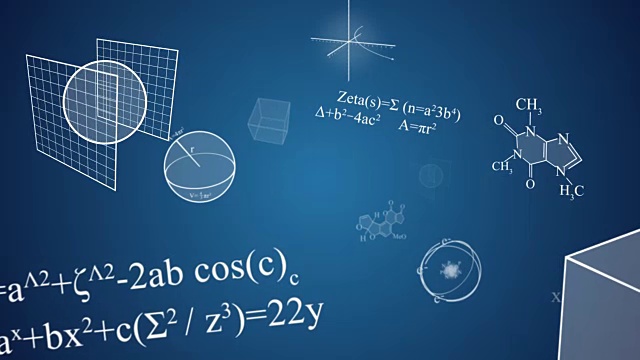 蓝色的科学运动背景