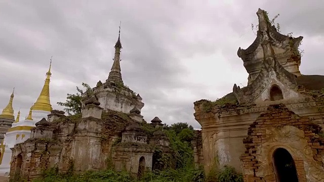 缅甸茵莱湖nyanggshwe的寺庙，4K分辨率