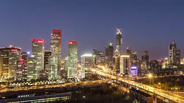 詳情圖-北京CBD的夜景