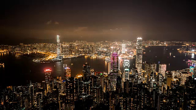 詳情圖-4K時(shí)間間隔-從維多利亞峰到香港城的白天到夜晚