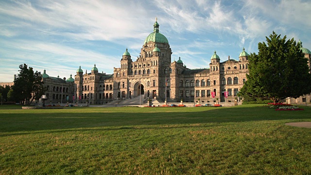 国会大厦草坪，维多利亚，不列颠哥伦比亚省4K超高清