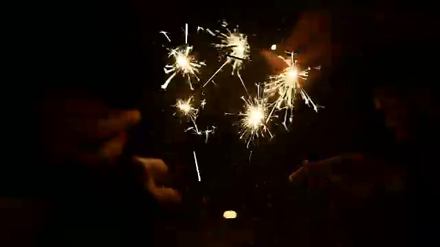 详情图-烟花，明亮的圣诞烟花。