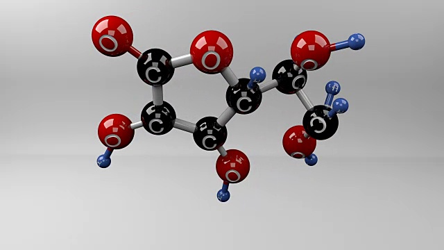 维生素C分子。