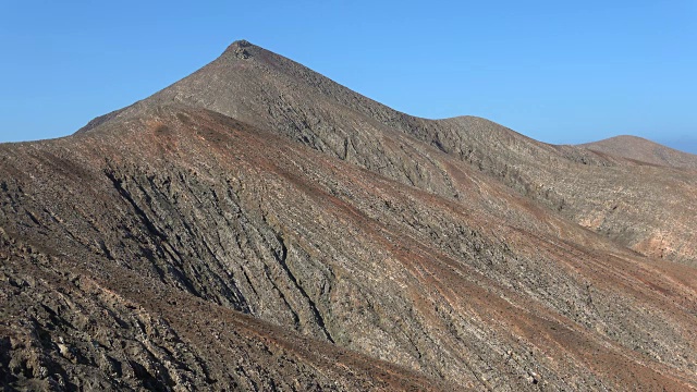 火山景观，火山岩，富尔特文图拉，金丝雀，4K