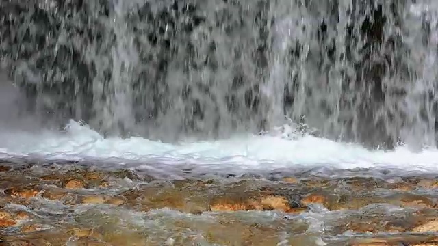 瀑布特写慢动作