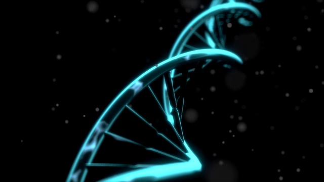 DNA旋转RNA双螺旋慢科学电子显微镜近距离4K