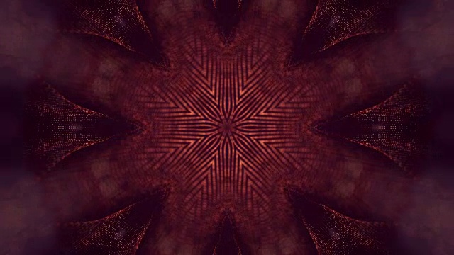 3d循环动画作为科幻小说背景发光粒子与景深和bokeh为vj循环。粒子形成线和面网格。V21红金