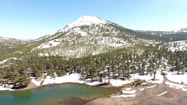 雪山和景观航拍镜头