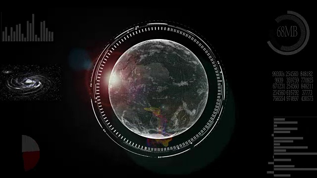 数字世界数据把地球作为数字实体来表达思想的一种程式化的呈现