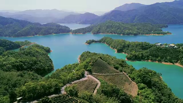 详情图-台湾台北茶园景观之空中景观。