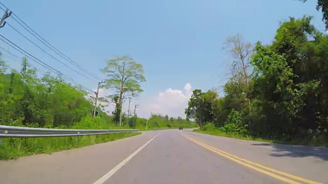 泰国Khao Yai区3052号公路上的景观