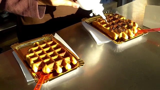 华夫饼街头小吃