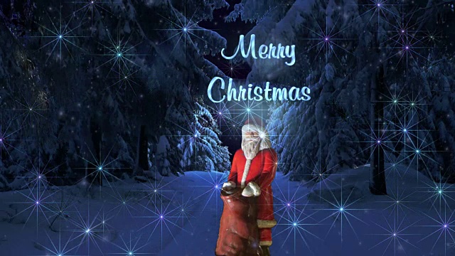 詳情圖-圣誕老人冬季森林燈