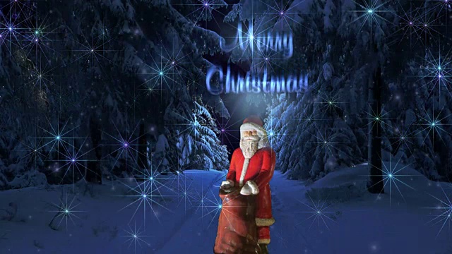 詳情圖-圣誕老人冬季森林燈