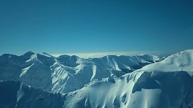 雪山罗马尼亚无人机4k