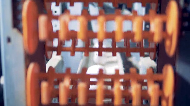 传送带提升白鸡蛋