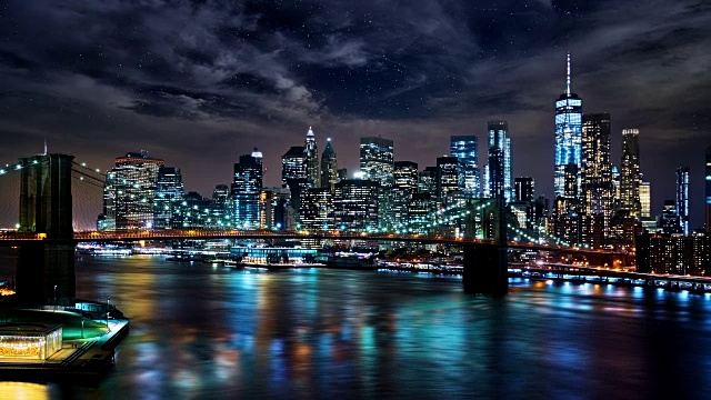 详情图-曼哈顿金融区的夜景