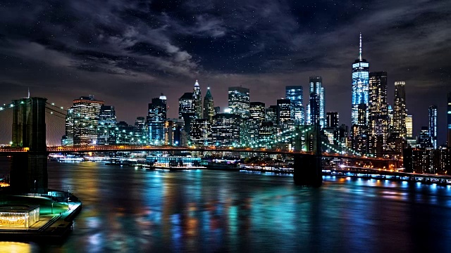 详情图-曼哈顿金融区的夜景