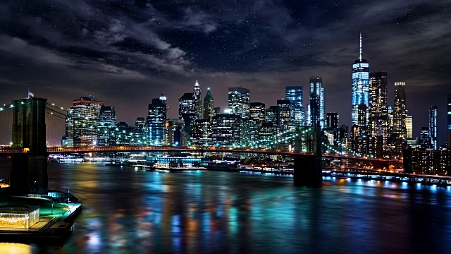 详情图-曼哈顿金融区的夜景