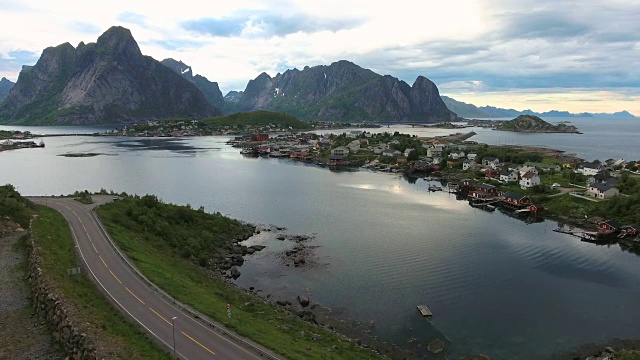 罗浮敦群岛群岛航拍画面