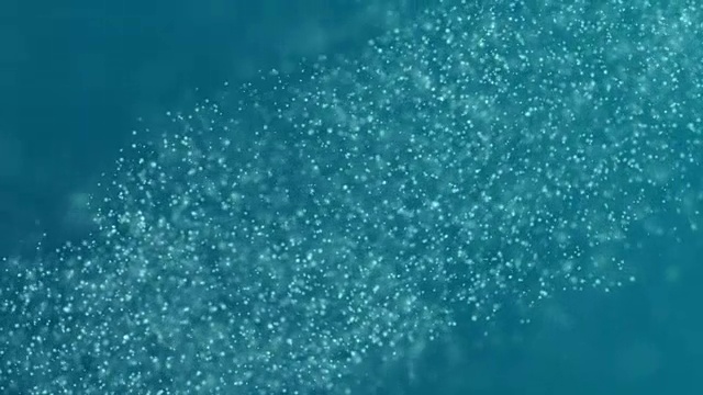 詳情圖-彩色粒子的慢動(dòng)作。抽象背景3d渲染。具有隨機(jī)大小的混沌粒子。Loopable序列