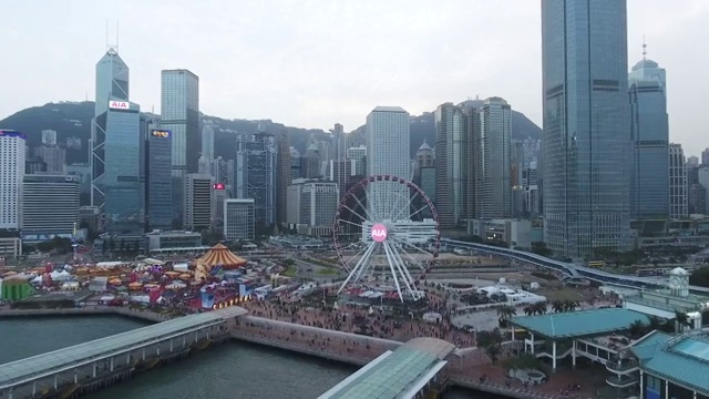 香港海港鸟瞰图