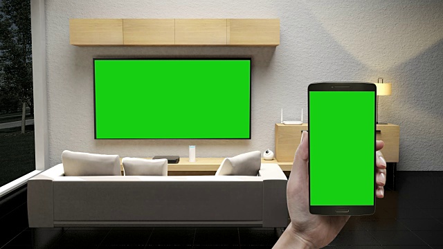 绿屏、触控物联网智能手机、客厅移动控制、智能家电、物联网。4 k的电影。