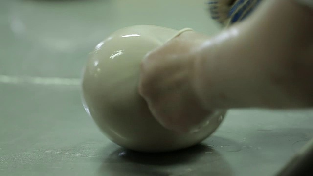 肉品制作的特写