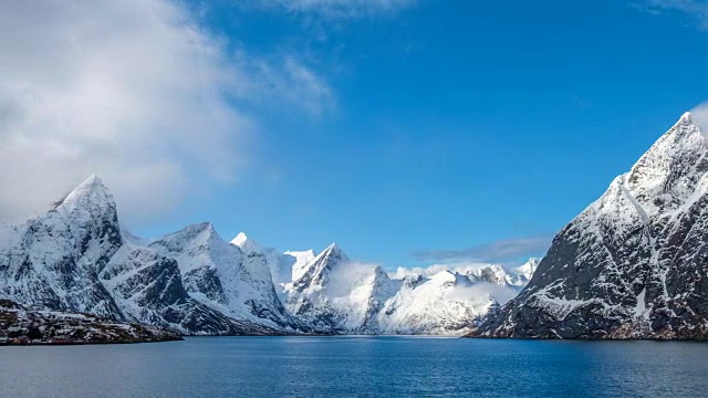 挪威峡湾和山脉的时间推移