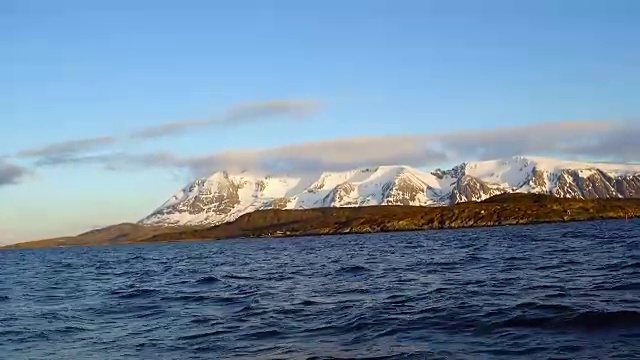 日落时分的挪威风景