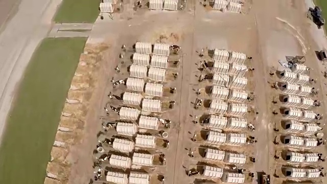工业农场鸟瞰图