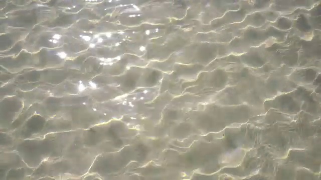 加勒比海白色沙滩透明海浪
