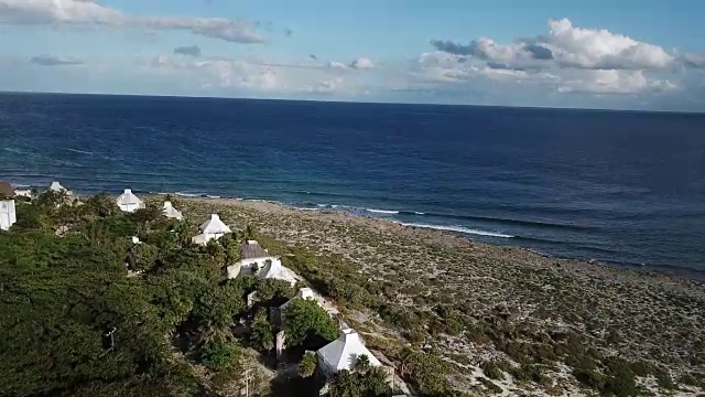 加勒比海的度假胜地。空中无人机拍摄的