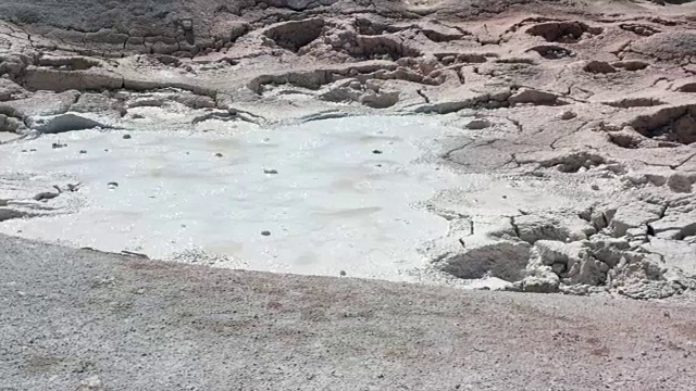 黄石国家公园的泥浆间歇泉