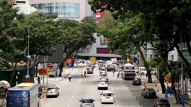 马来西亚吉隆坡周杰街市区的街道