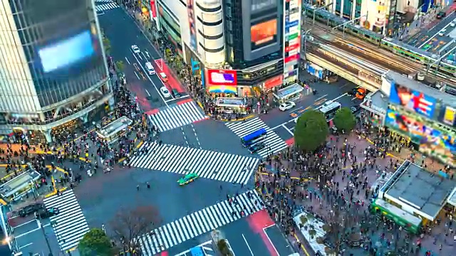 詳情圖-4,k。日本東京涉谷路口鳥瞰圖