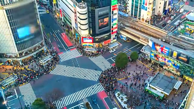 詳情圖-4,k。日本東京涉谷路口鳥瞰圖