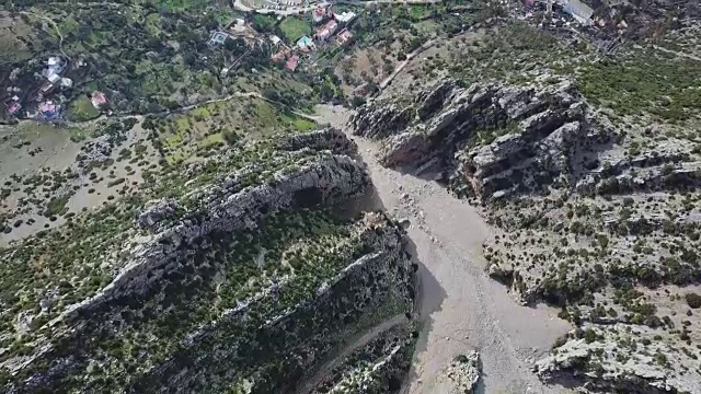 麦地那蓝色老城舍夫chaouen鸟瞰图