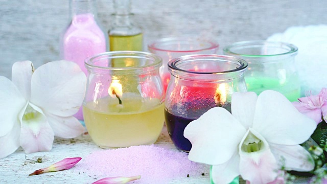 香薰烛光Spa、兰花花Spa、香皂Spa、盐Spa